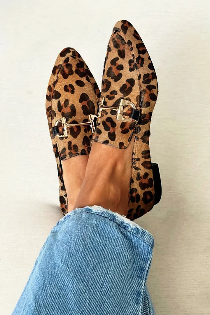 Gia - Elegantné Leopardie Mokasíny