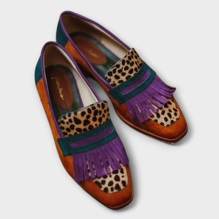 Fallon  | Hnedé Leopardie Mokasíny